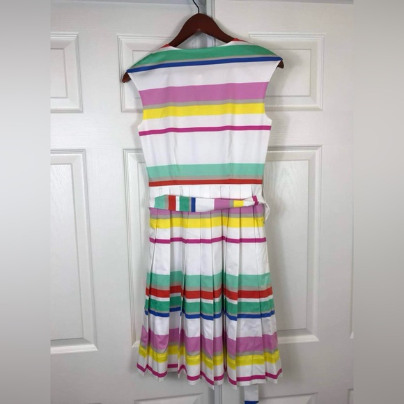 NWT $398 Kate Spade Multi Cape Stripe Sweet Candy Shirtdress - Picture 9 of 10